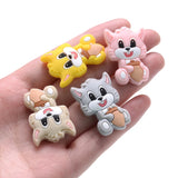 10Pcs Food Cartoon Silicone Beads Animal Teether 21x30mm