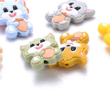 10Pcs Food Cartoon Silicone Beads Animal Teether 21x30mm