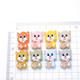10Pcs Food Cartoon Silicone Beads Animal Teether 21x30mm