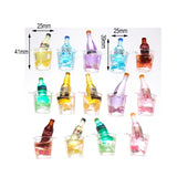 10 Resin Bottle Charms for DIY Craft Mixed Drinks Pendant Jewelry M