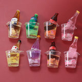 10 Resin Bottle Charms for DIY Craft Mixed Drinks Pendant Jewelry M