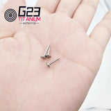 10Pcs G23 Titanium Base For Labret Nose Piercing Ring Earrings