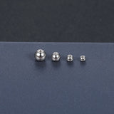 10Pcs G23 Titanium Crystal Balls Screw Nipple Labret Tongue Barbell Earrings