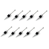 10Pcs Decorative Beaded Wine Bottle Stopper Silver Beadable Bottle Sto