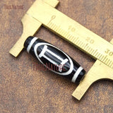 10Pcs Gemini Oval Dzi Agates Loose Beads 30x10mm BE15482