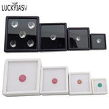 10Pcs Gemstone Diamond Display Storage Box Soft Sponge Organizer Showcase