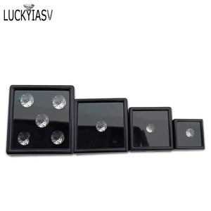 10Pcs Gemstone Diamond Display Storage Box Soft Sponge Organizer Showcase