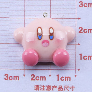 10Pcs Glossy Resin Charms Girl Necklace Earrings DIY Bracelets Keychain Decor