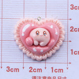 10Pcs Glossy Resin Charms Girl Necklace Earrings DIY Bracelets Keychain Decor