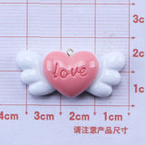10Pcs Glossy Resin Charms Girl Necklace Earrings DIY Bracelets Keychain Decor