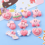 10Pcs Glossy Resin Charms Girl Necklace Earrings DIY Bracelets Keychain Decor