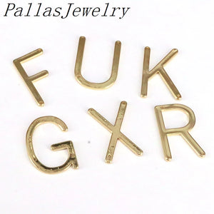 10Pcs A-Z Name Necklace Pendant Capital Letter Jewelry Making