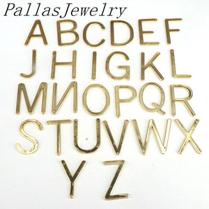 10Pcs A-Z Name Necklace Pendant Capital Letter Jewelry Making