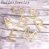 10Pcs A-Z Name Necklace Pendant Capital Letter Jewelry Making