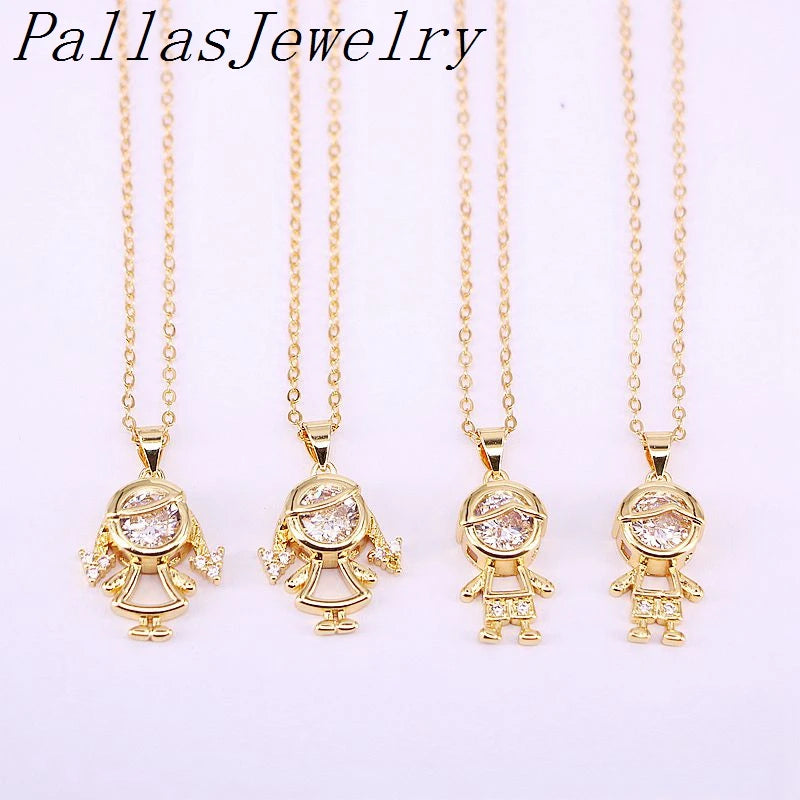 10Pcs CZ Necklace Charm Sparkling Clear Cubic Zirconia Charms Pendant