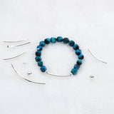 10Pcs Curved Hole Tube Spacer Beads for Jewelry Making