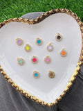 10Pcs Neon Smiley Face CZ Charms for Jewelry Making