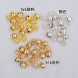 10Pcs Plated Bell Pendant Charms for Jewelry Making DIY Supplies