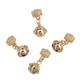 10Pcs Plated Bell Pendant Charms for Jewelry Making DIY Supplies