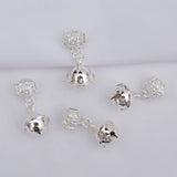 10Pcs Plated Bell Pendant Charms for Jewelry Making DIY Supplies