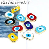 10Pcs Lucky Eye Charms Spacer Beads Lampwork Eyes DIY