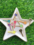 10Pcs Plated Mini Luck Charm Brass Enamel Necklace Pendant