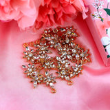 10Pcs Crystal Flower Charms DIY Accessory Pendants for Jewelry Making