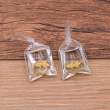 10Pcs Goldfish Resin Charms Ocean Fish Water Bag Pendants for Jewelry Making