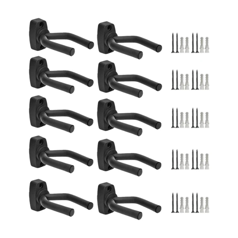 10Pcs Short Ukulele Wall Guitar Metal Hanger