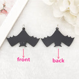 10Pcs Halloween Bat Charms Acrylic Coffin DIY Making