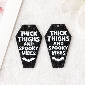 10Pcs Halloween Charms Coffin Thick Thighs Spooky Vibes DIY Making