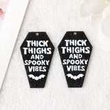 10Pcs Halloween Charms Coffin Thick Thighs Spooky Vibes DIY Making