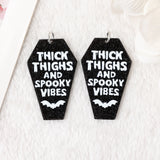 10Pcs Halloween Charms Coffin Thick Thighs Spooky Vibes DIY Making