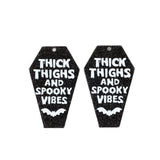 10Pcs Halloween Charms Coffin Thick Thighs Spooky Vibes DIY Making