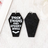 10Pcs Halloween Charms Coffin Thick Thighs Spooky Vibes DIY Making