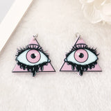 10Pcs Halloween Charms Demon Baphomet Clown Eye Slime for Jewelry Diy
