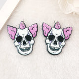 10Pcs Halloween Charms Demon Baphomet Clown Eye Slime for Jewelry Diy