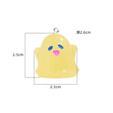 10Pcs Halloween Luminous Ghost Resin Charms for DIY Jewelry Making