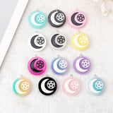 10Pcs Halloween Party Charms Resin Crafts Punk Style Flatback Star Moon Dagger H