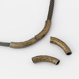 10Pcs Long Tube Spacer Beads for Leather Cord Jewelry Making