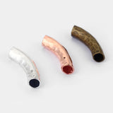 10Pcs Long Tube Spacer Beads for Leather Cord Jewelry Making