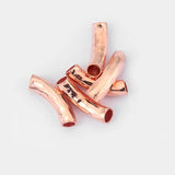 10Pcs Long Tube Spacer Beads for Leather Cord Jewelry Making