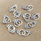 10Pcs Handcuffs Freedom Charms DIY Jewelry Making
