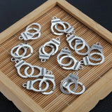 10Pcs Handcuffs Freedom Charms DIY Jewelry Making