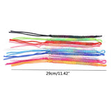 10Pcs Nepal Friendship Bracelets with Sliding Knot Closure Mix Random