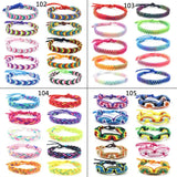 10Pcs Nepal Friendship Bracelets with Sliding Knot Closure Mix Random