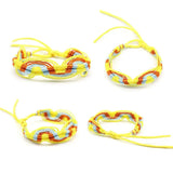 10Pcs Nepal Friendship Bracelets with Sliding Knot Closure Mix Random