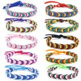 10Pcs Nepal Friendship Bracelets with Sliding Knot Closure Mix Random