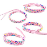 10Pcs Nepal Friendship Bracelets with Sliding Knot Closure Mix Random