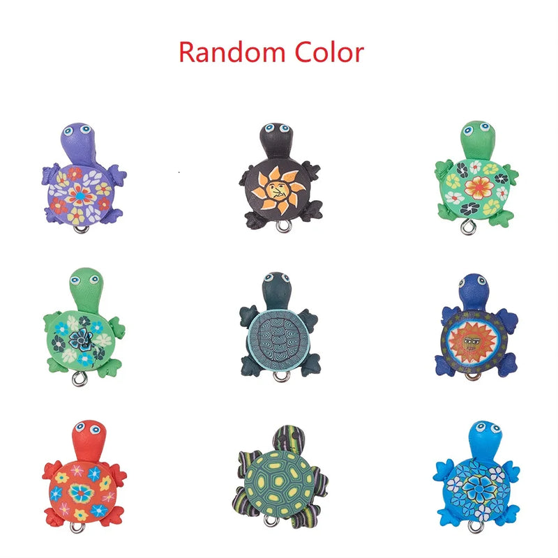 10Pcs Turtle Charms for Jewelry Making